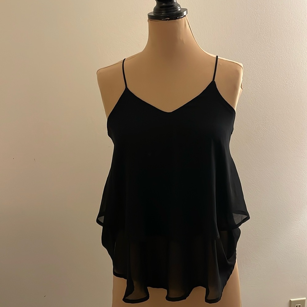 Black flowey Top